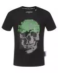 philipp plein tee shirt king qp19325 vert logo